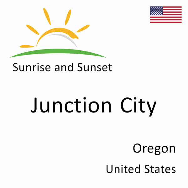 Sunrise and sunset times for Junction City, Oregon, United States