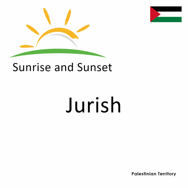 Sunrise and sunset times for Jurish, Palestinian Territory