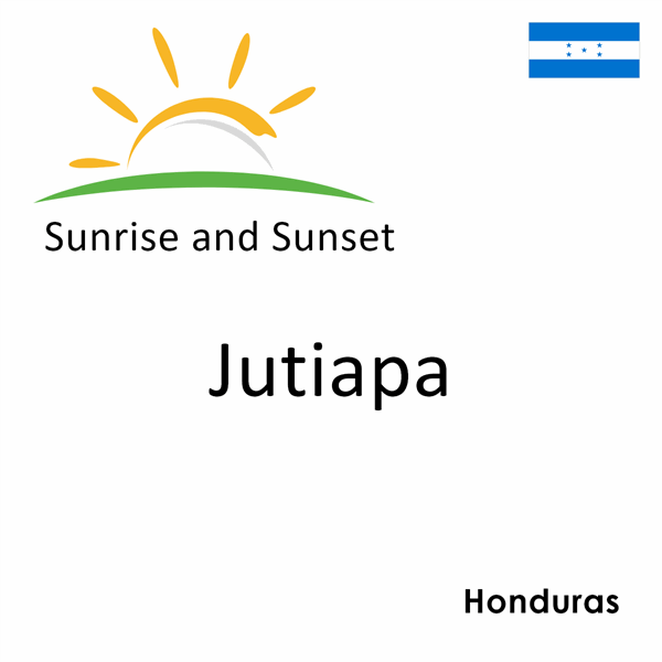 Sunrise and sunset times for Jutiapa, Honduras