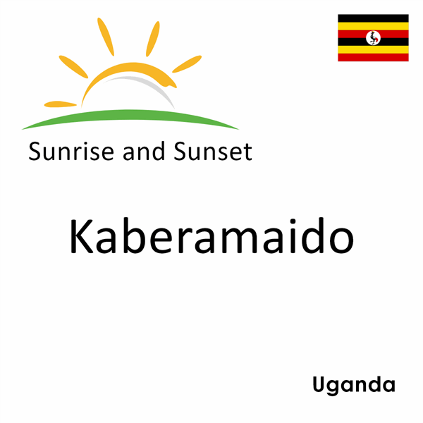 Sunrise and sunset times for Kaberamaido, Uganda