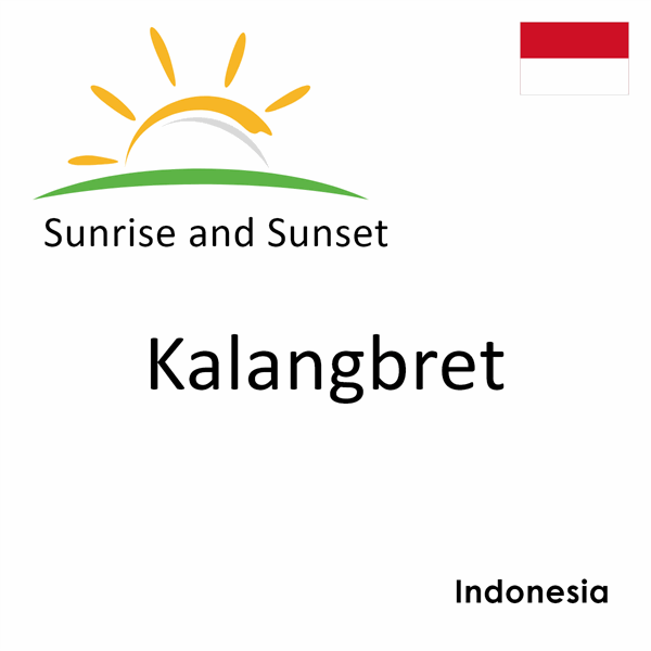 Sunrise and sunset times for Kalangbret, Indonesia