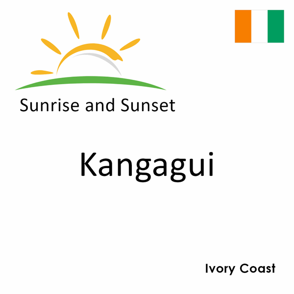 Sunrise and sunset times for Kangagui, Ivory Coast