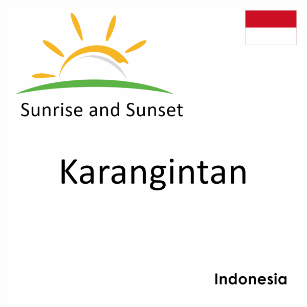 Sunrise and sunset times for Karangintan, Indonesia