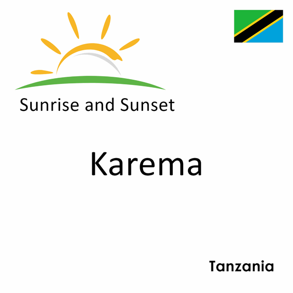 Sunrise and sunset times for Karema, Tanzania