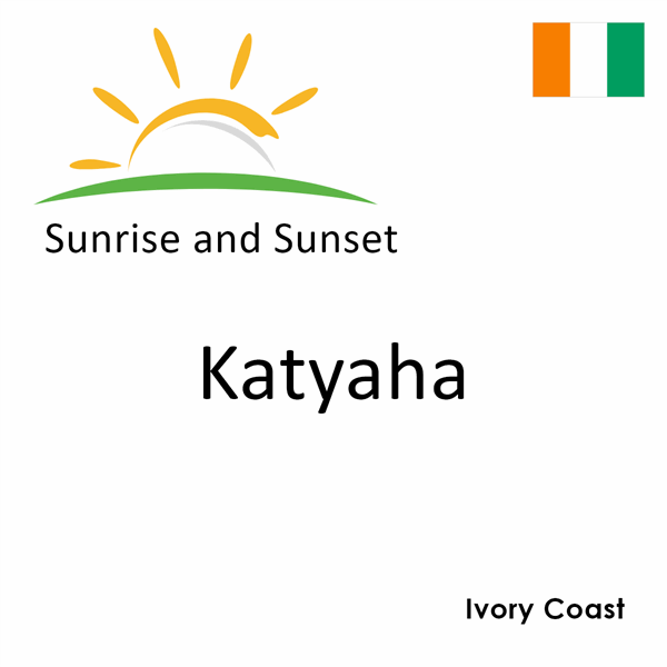 Sunrise and sunset times for Katyaha, Ivory Coast