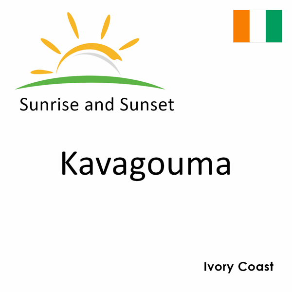 Sunrise and sunset times for Kavagouma, Ivory Coast