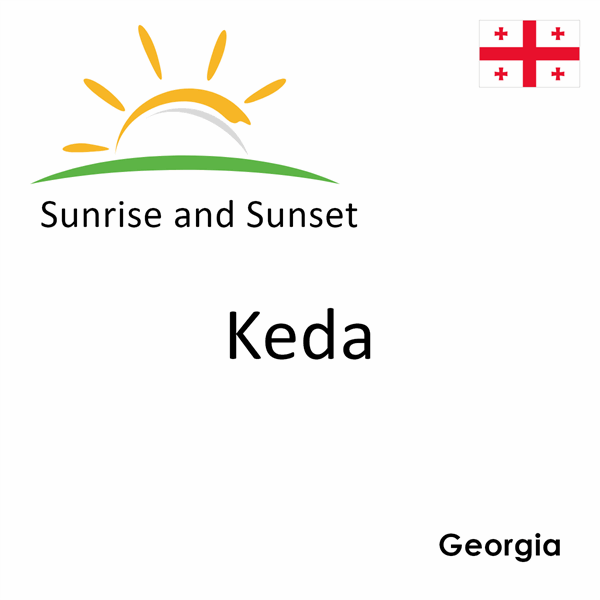 Sunrise and sunset times for Keda, Georgia