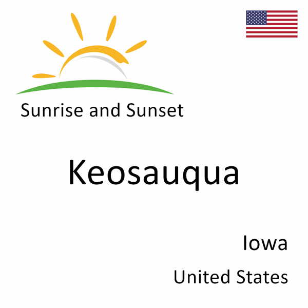 Sunrise and sunset times for Keosauqua, Iowa, United States