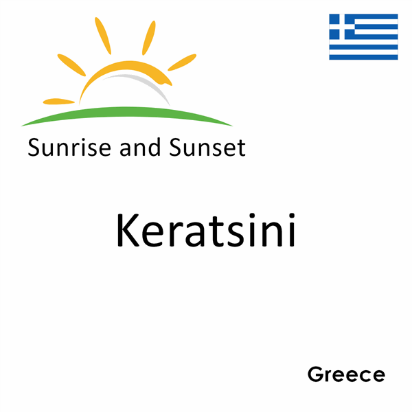 Sunrise and sunset times for Keratsini, Greece