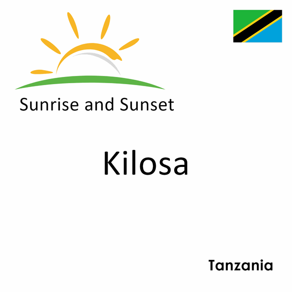 Sunrise and sunset times for Kilosa, Tanzania