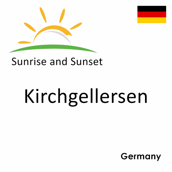 Sunrise and sunset times for Kirchgellersen, Germany