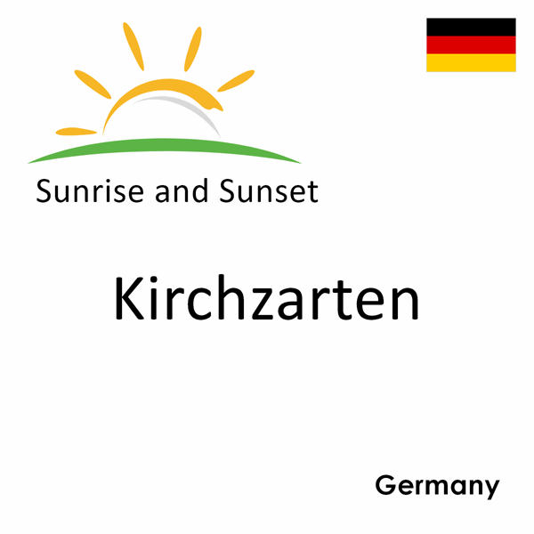 Sunrise and sunset times for Kirchzarten, Germany