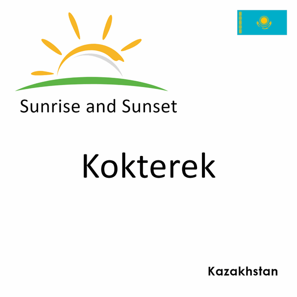 Sunrise and sunset times for Kokterek, Kazakhstan