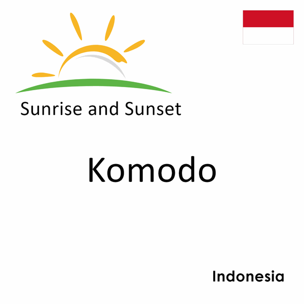 Sunrise and sunset times for Komodo, Indonesia