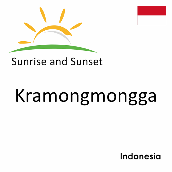 Sunrise and sunset times for Kramongmongga, Indonesia