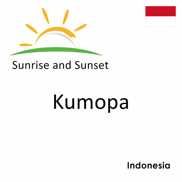 Sunrise and sunset times for Kumopa, Indonesia