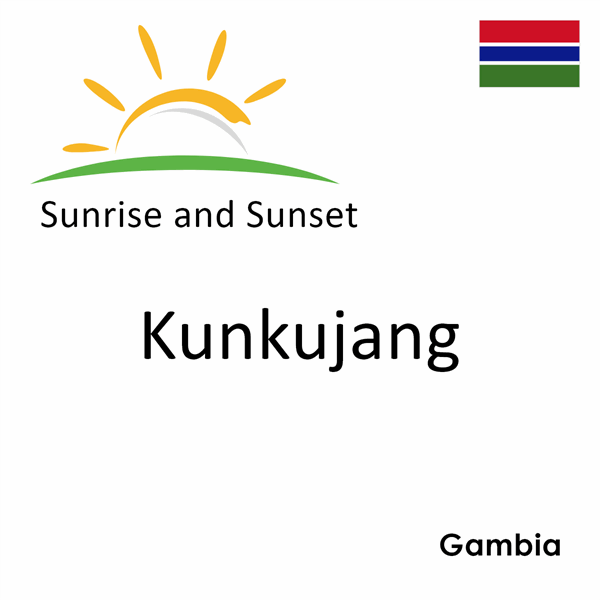 Sunrise and sunset times for Kunkujang, Gambia