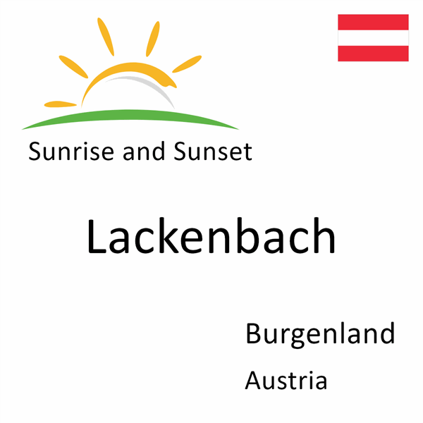 Sunrise and sunset times for Lackenbach, Burgenland, Austria