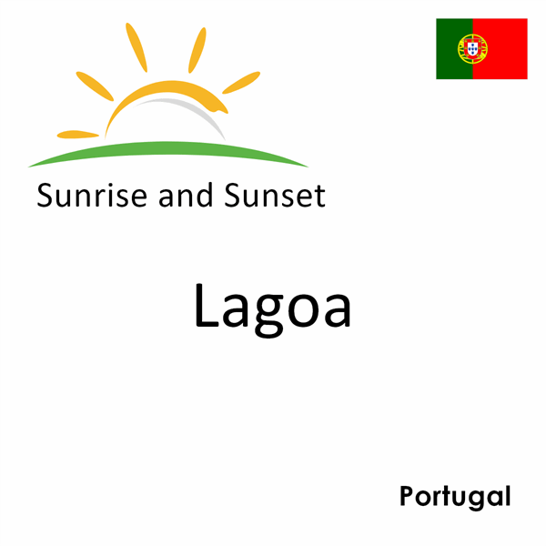 Sunrise and sunset times for Lagoa, Portugal