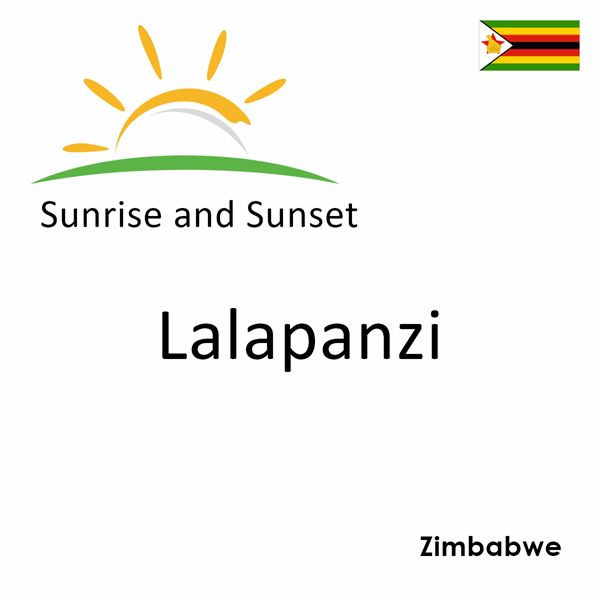 Sunrise and sunset times for Lalapanzi, Zimbabwe