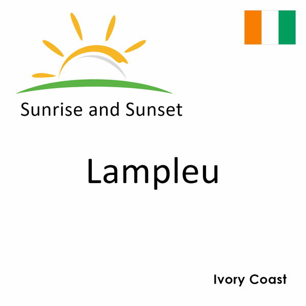 Sunrise and sunset times for Lampleu, Ivory Coast