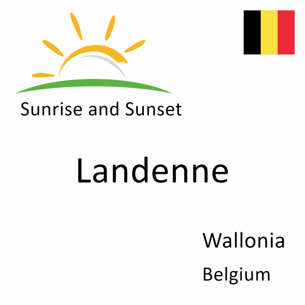 Sunrise and sunset times for Landenne, Wallonia, Belgium