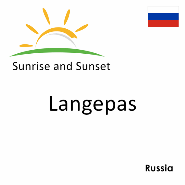 Sunrise and sunset times for Langepas, Russia