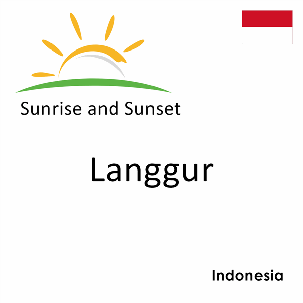 Sunrise and sunset times for Langgur, Indonesia