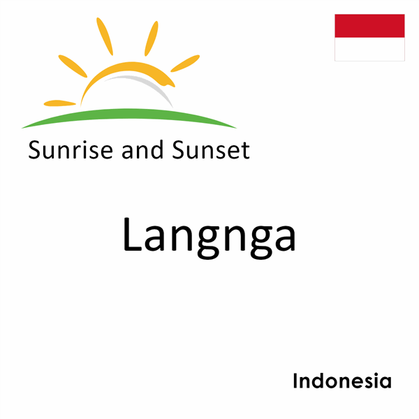 Sunrise and sunset times for Langnga, Indonesia