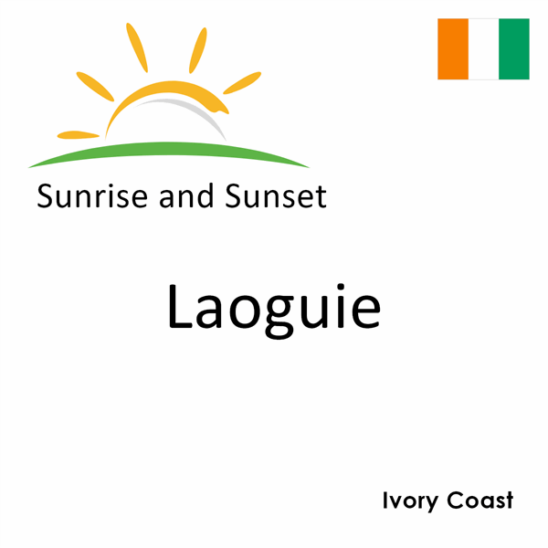 Sunrise and sunset times for Laoguie, Ivory Coast