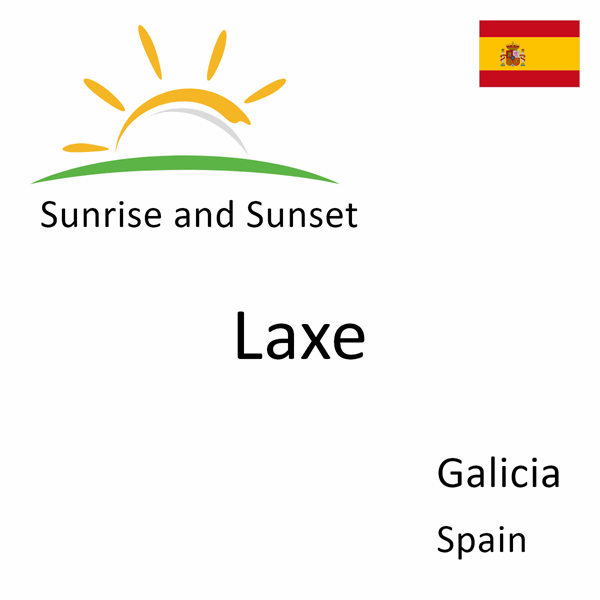 Sunrise and sunset times for Laxe, Galicia, Spain