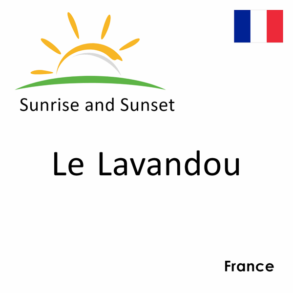 Sunrise and sunset times for Le Lavandou, France