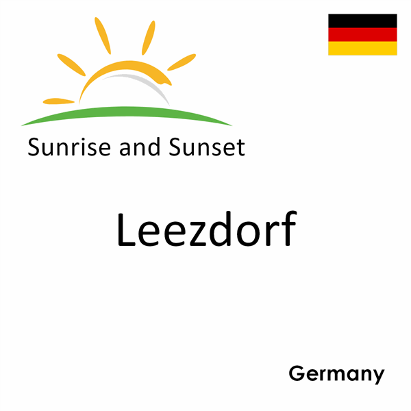 Sunrise and sunset times for Leezdorf, Germany