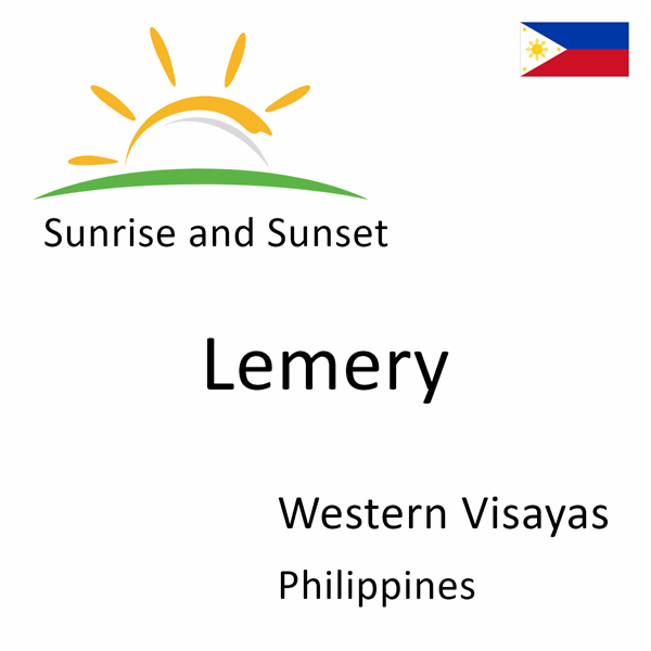 Sunrise and sunset times for Lemery, Western Visayas, Philippines