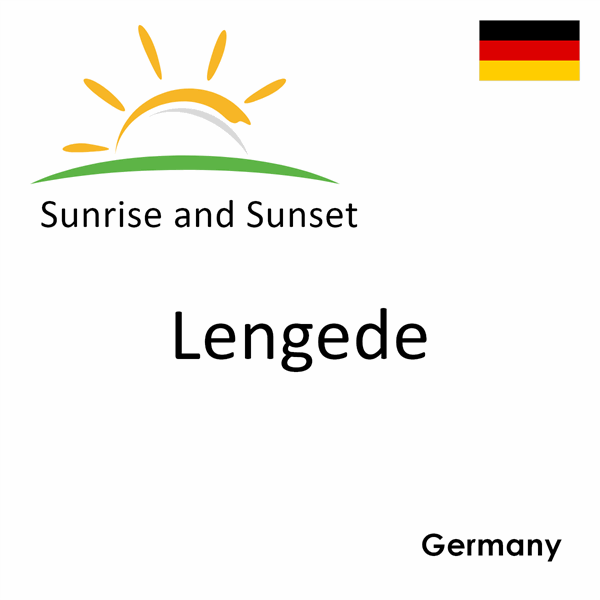 Sunrise and sunset times for Lengede, Germany