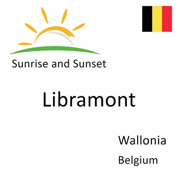 Sunrise and sunset times for Libramont, Wallonia, Belgium