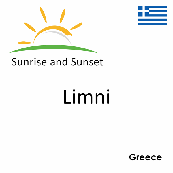 Sunrise and sunset times for Limni, Greece