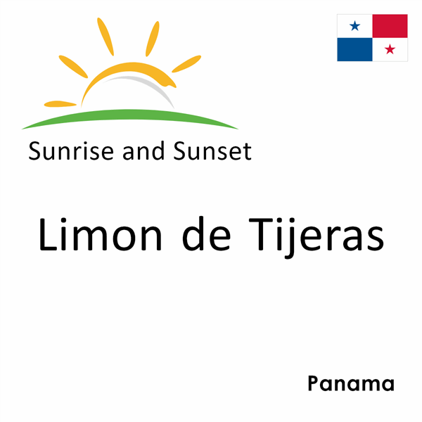 Sunrise and sunset times for Limon de Tijeras, Panama