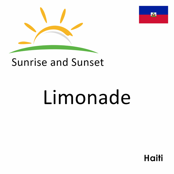 Sunrise and sunset times for Limonade, Haiti