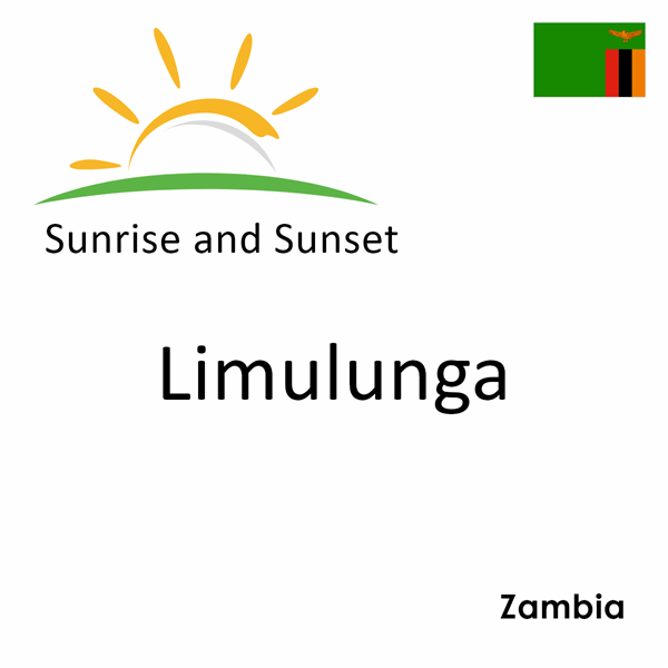 Sunrise and sunset times for Limulunga, Zambia