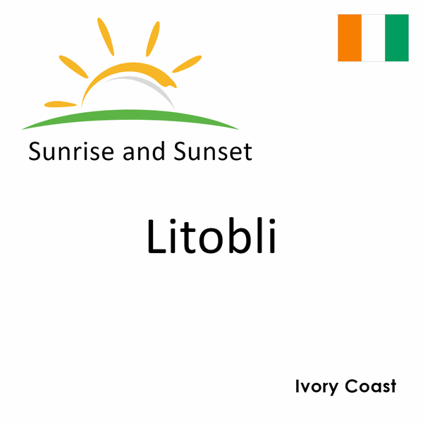 Sunrise and sunset times for Litobli, Ivory Coast