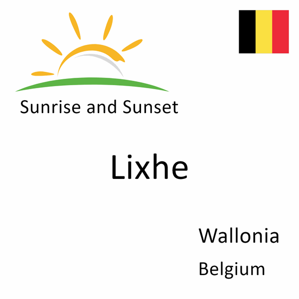 Sunrise and sunset times for Lixhe, Wallonia, Belgium