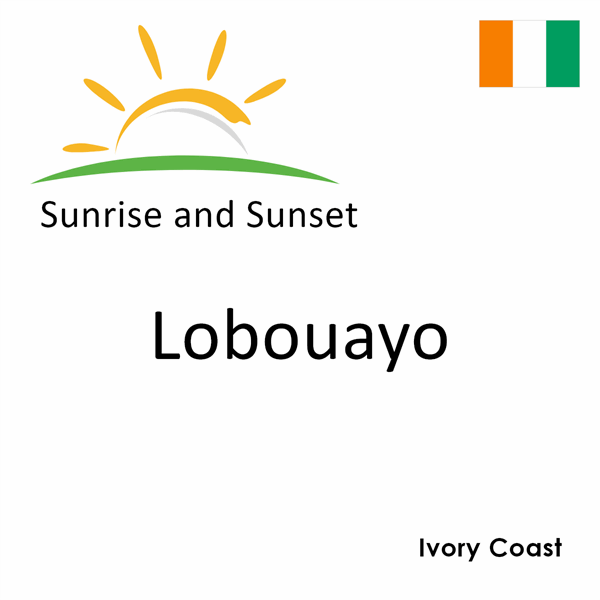 Sunrise and sunset times for Lobouayo, Ivory Coast