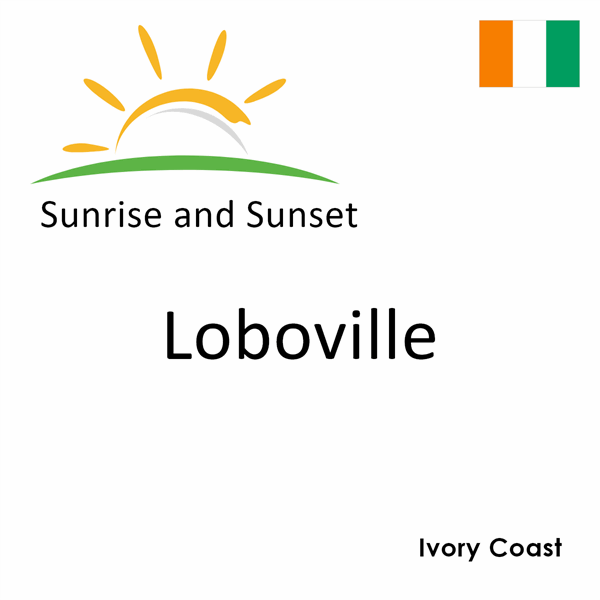 Sunrise and sunset times for Loboville, Ivory Coast