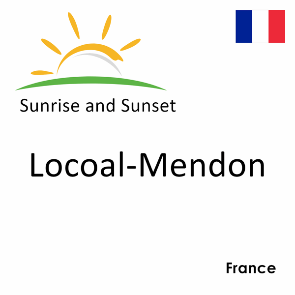 Sunrise and sunset times for Locoal-Mendon, France