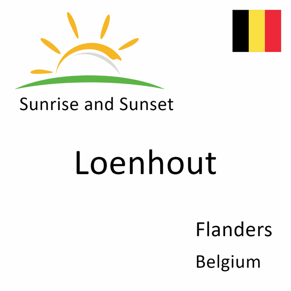 Sunrise and sunset times for Loenhout, Flanders, Belgium