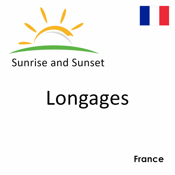 Sunrise and sunset times for Longages, France