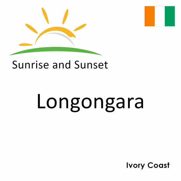 Sunrise and sunset times for Longongara, Ivory Coast