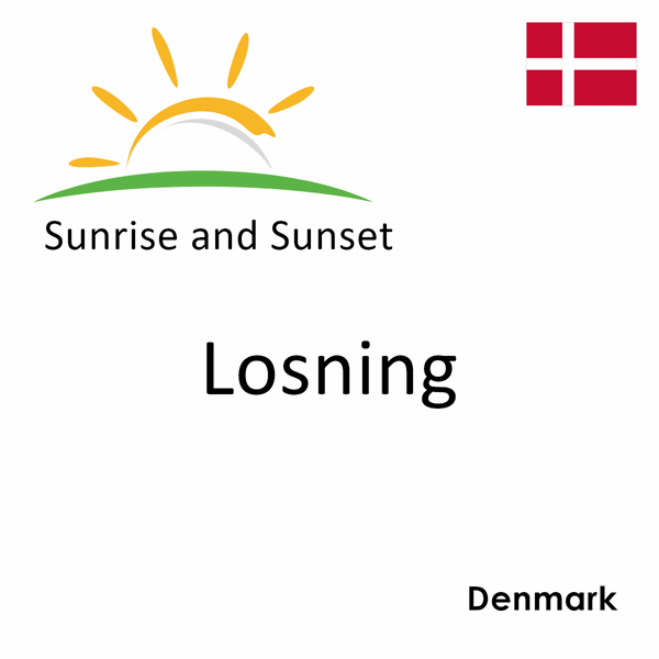 Sunrise and sunset times for Losning, Denmark