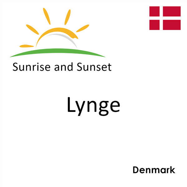 Sunrise and sunset times for Lynge, Denmark